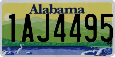 AL license plate 1AJ4495