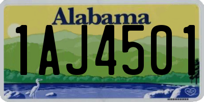 AL license plate 1AJ4501