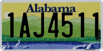 AL license plate 1AJ4511