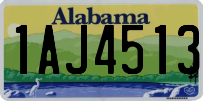 AL license plate 1AJ4513