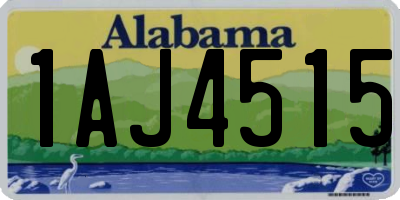 AL license plate 1AJ4515