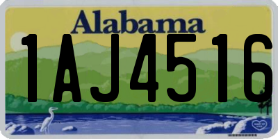 AL license plate 1AJ4516