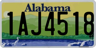 AL license plate 1AJ4518