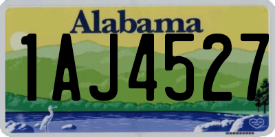 AL license plate 1AJ4527