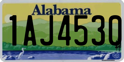 AL license plate 1AJ4530
