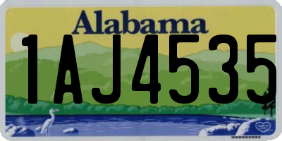 AL license plate 1AJ4535