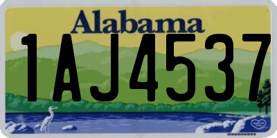 AL license plate 1AJ4537