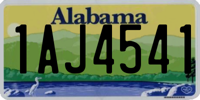 AL license plate 1AJ4541