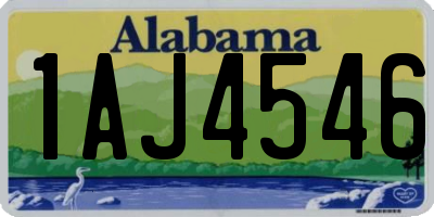 AL license plate 1AJ4546