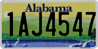 AL license plate 1AJ4547
