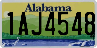 AL license plate 1AJ4548