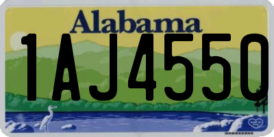 AL license plate 1AJ4550