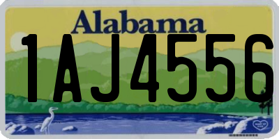 AL license plate 1AJ4556