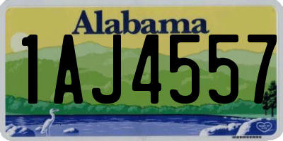 AL license plate 1AJ4557
