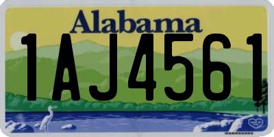 AL license plate 1AJ4561