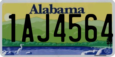 AL license plate 1AJ4564
