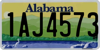 AL license plate 1AJ4573