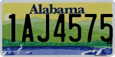 AL license plate 1AJ4575