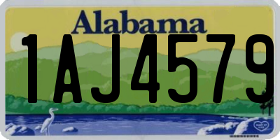 AL license plate 1AJ4579