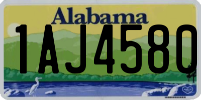 AL license plate 1AJ4580