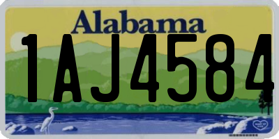 AL license plate 1AJ4584