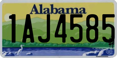 AL license plate 1AJ4585