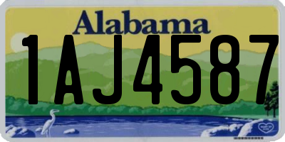 AL license plate 1AJ4587
