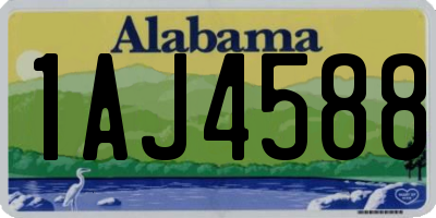 AL license plate 1AJ4588