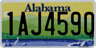 AL license plate 1AJ4590