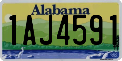 AL license plate 1AJ4591