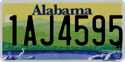 AL license plate 1AJ4595