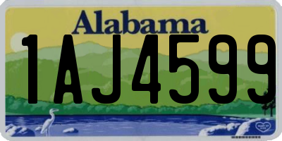 AL license plate 1AJ4599