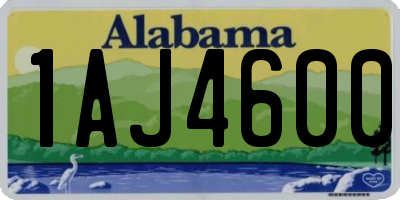 AL license plate 1AJ4600