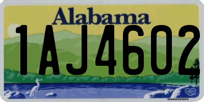 AL license plate 1AJ4602