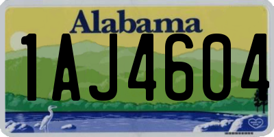 AL license plate 1AJ4604