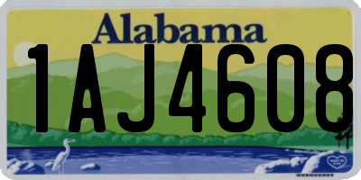 AL license plate 1AJ4608