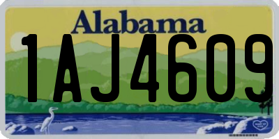 AL license plate 1AJ4609