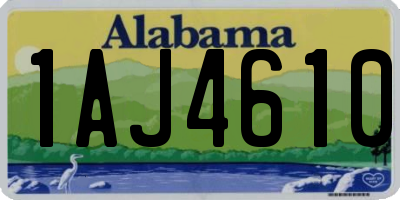 AL license plate 1AJ4610