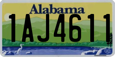 AL license plate 1AJ4611