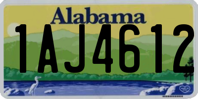AL license plate 1AJ4612