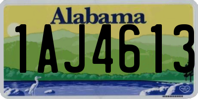 AL license plate 1AJ4613