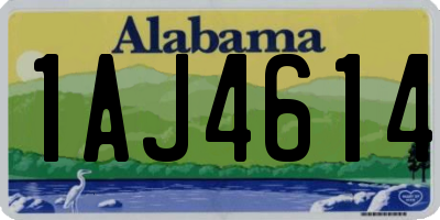 AL license plate 1AJ4614