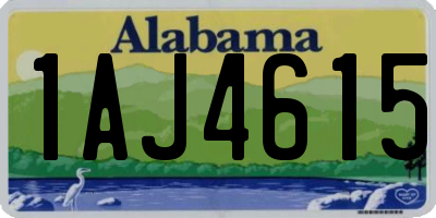 AL license plate 1AJ4615