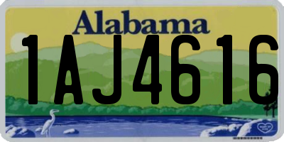 AL license plate 1AJ4616