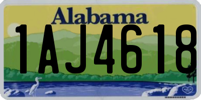 AL license plate 1AJ4618