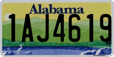 AL license plate 1AJ4619
