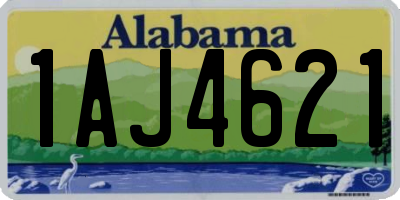 AL license plate 1AJ4621