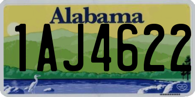 AL license plate 1AJ4622