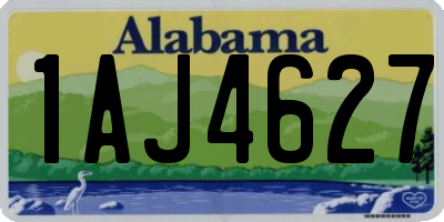 AL license plate 1AJ4627