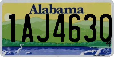 AL license plate 1AJ4630